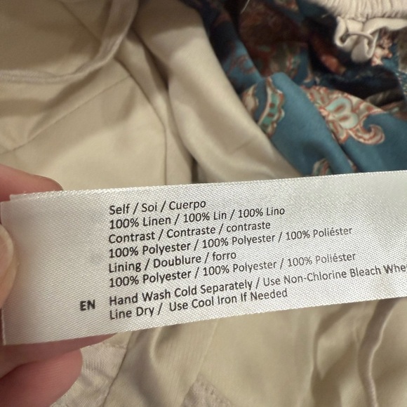 Band of the Free Floral Maxi Dress Linen Top Women's Size S NWOT - Picture 5 of 7